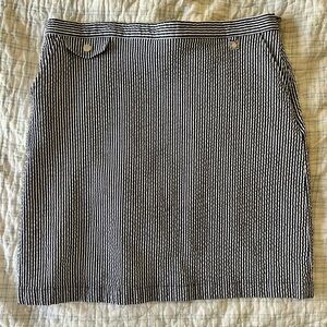 Anne Klein seersucker skirt.